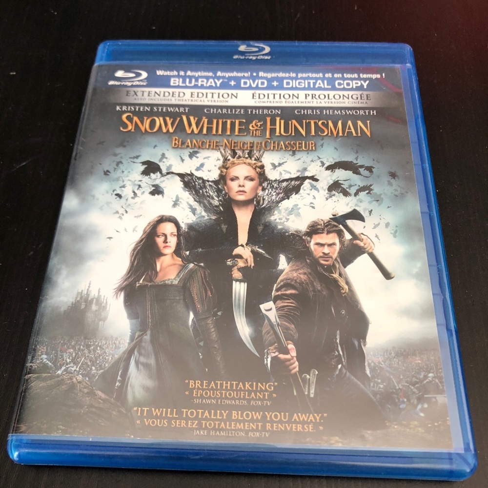 BUY 2 GET 3rd FREE Snow White and the Huntsman blu ray